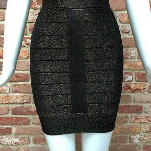 French Connection Shimmer Stretch Bandage Bodycon - Picture 5 of 8